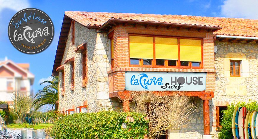 La Curva Surfhouse Panzió Loredo Kültér fotó